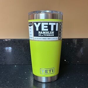 YETI Rambler 20 oz Tumbler in Chartreuse/Lime Green